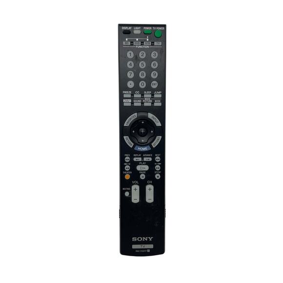 GENUINE SONY RM-YD017 BRAVIA LCD TV REMOTE - KDL-40W3000 KDL-40XBR4 KDL-46X4500 - Picture 1 of 8